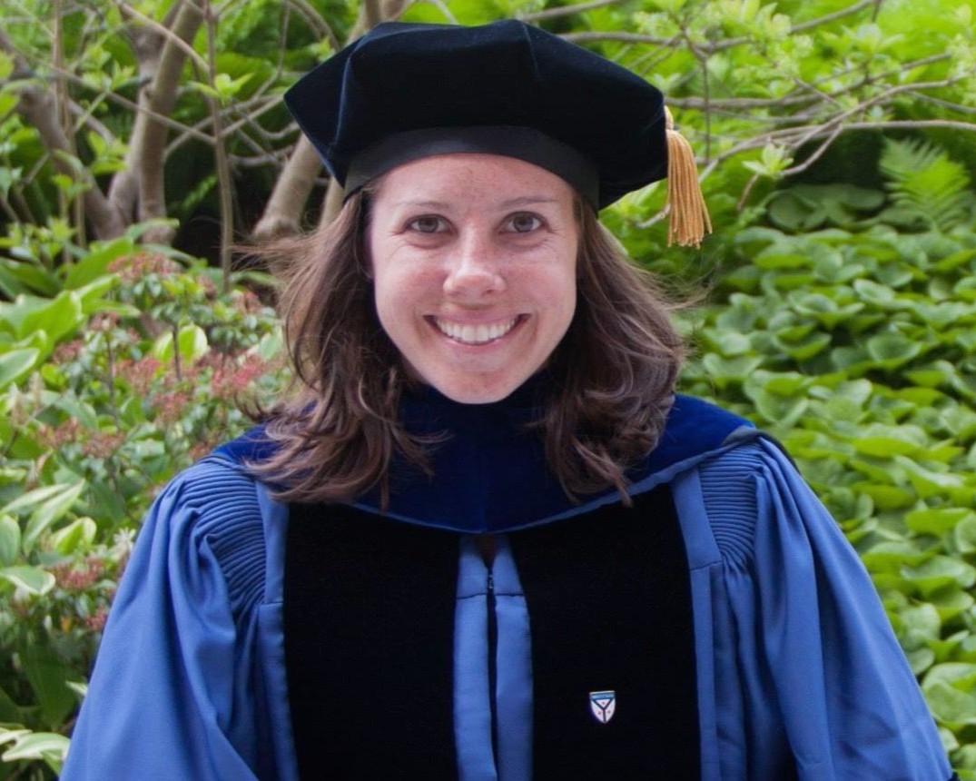 Erin Dolias at Yale graduation